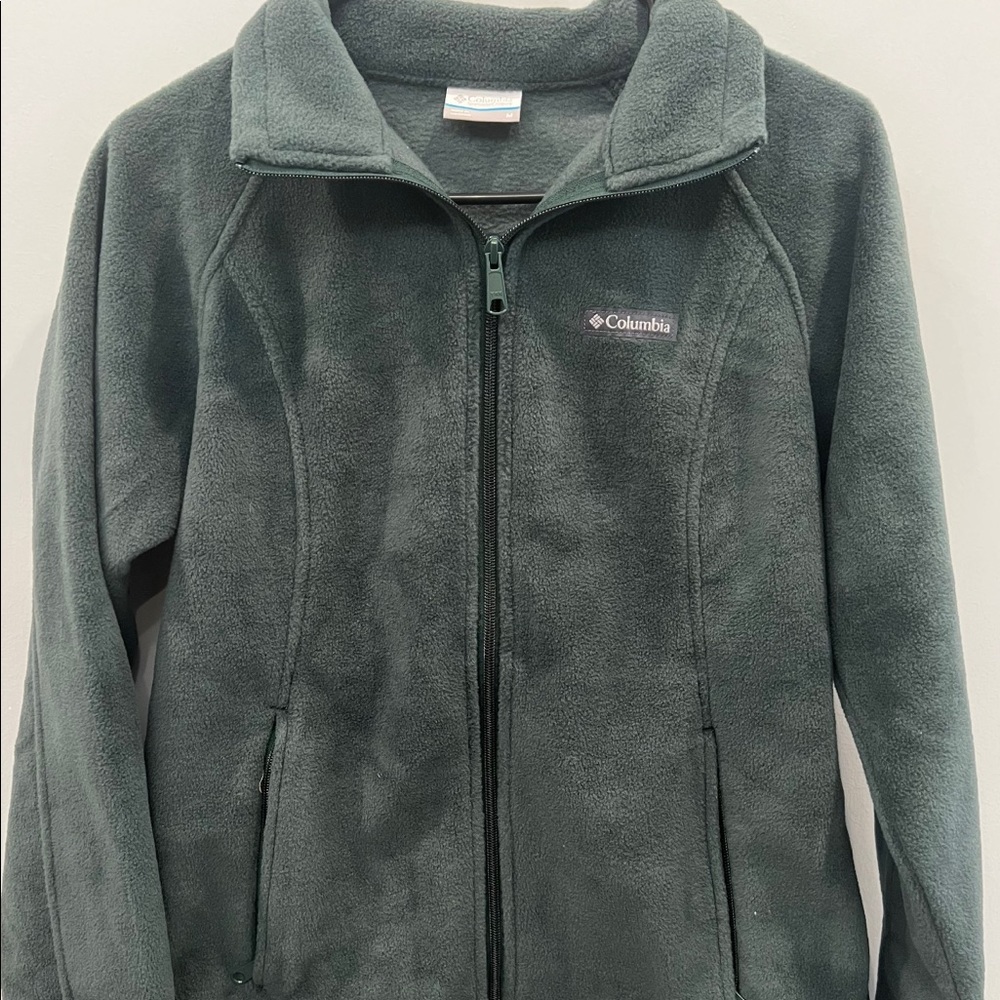 Green fleece Columbia Jacket